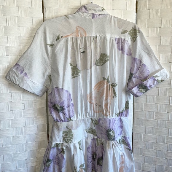 Vintage Carol Anderson Women’s Pastel Floral Button Front Midi Dress Size 13 - Picture 6 of 14